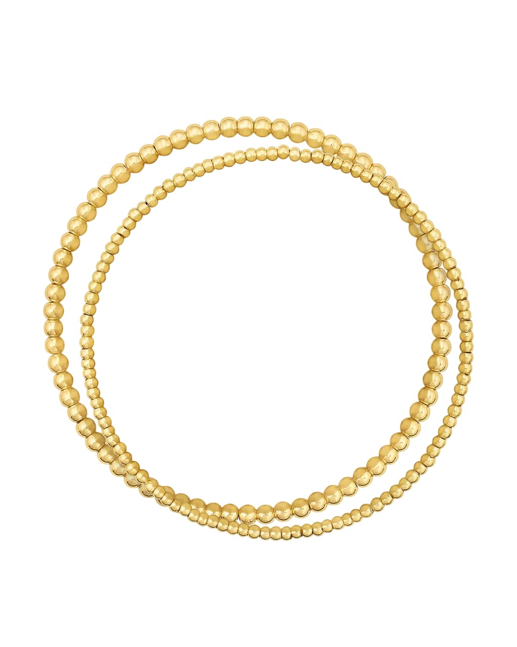 gorjana - Poppy Gold Bracelet Set - 18k Gold-Plated Brass - Luxurious and Durable Finish - Stackable for