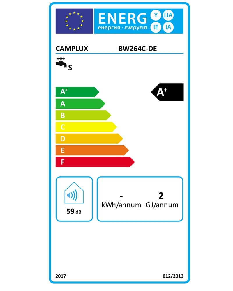 CAMPLUX 12L Gasdurchlauferhitzer - Warmwasser Für Küche & Bad Mit Frostschutz