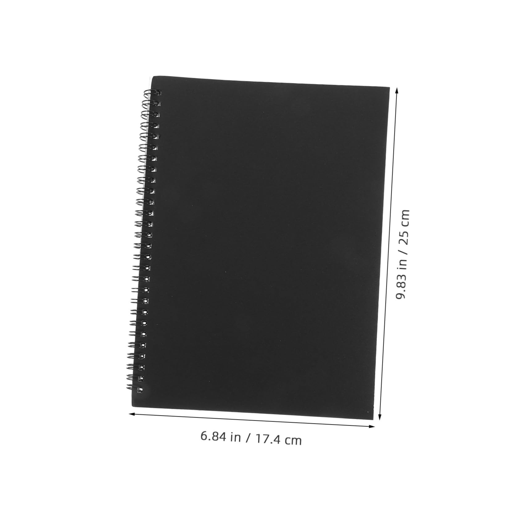 4 Stück Teiliges Spiral notizbuch Kariert mit Robustem Kraftpapier cover Flexible Doppelspiralbindung Festes Papier für Büro Schule und Notizen