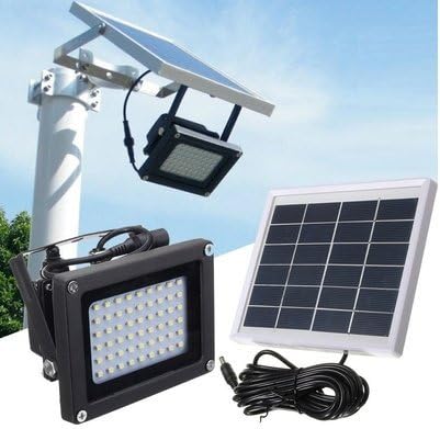 yunli 54 LED Solar Power Dusk-to-Dawn Sensor Lights Outdoor Garden Pathway Wall Security Light Solar Lawn Flood Lamps Waterproof
