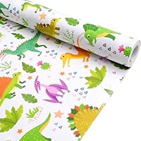 43cm*10m Forest Dinosaur Theme Gift Wrapping,Topeedy Animal Kid