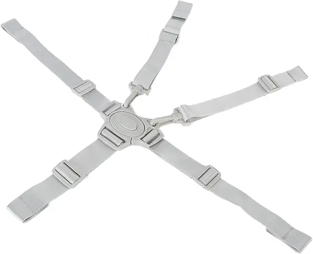Universal 5-Point Baby Safety Harness for High Chairs, Strollers & Car Seats (Grey)