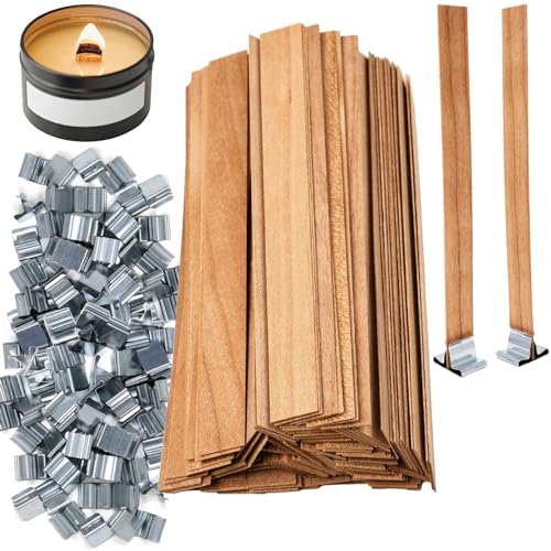 200 pzas mechas de madera para hacer velas