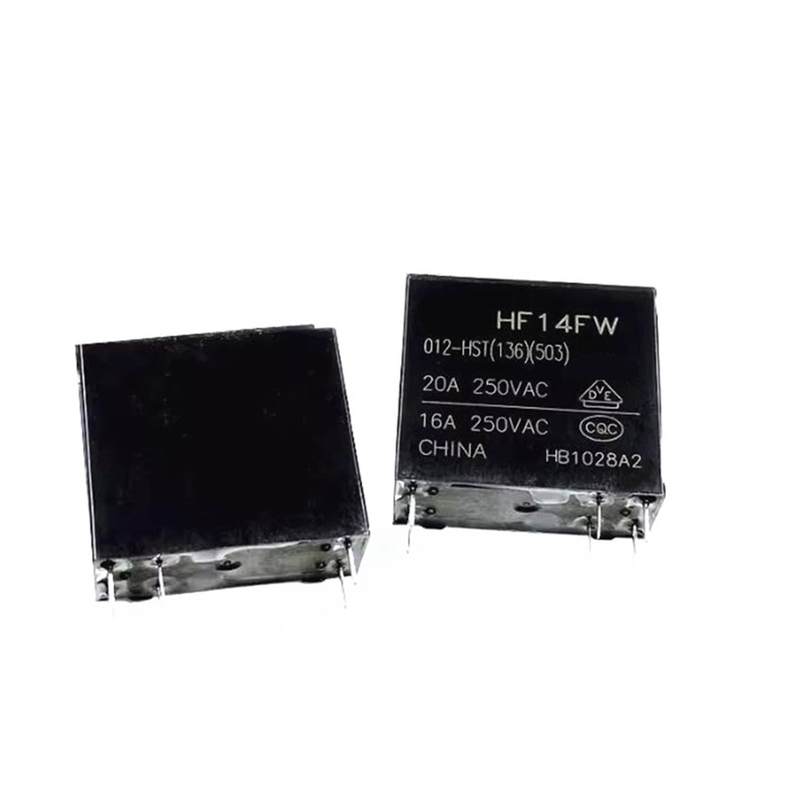 Relais HF14FW 012HST 136 503 12V CC a 6 broches pour commutation electrique stable