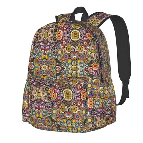 Sac à dos scolaire ethnique imperméable pour protéger les cahiers des filles et garçons