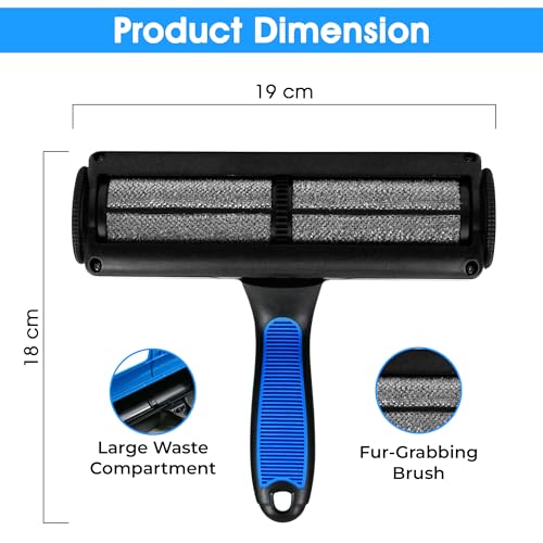 Pet-Pristine Pet Hair Remover Roller and Mini Detailer Combo Pack โ Effortless Cats and Dogs Reusable Hair Removal for Couches, Beds, Carpets, Furniture Pet-Pristine Pet Hair Remover Roller and Mini Detailer Combo Pack โ Effortless Cats and Dogs Reusable Hair Removal for Couches, Beds, Carpets, Furniture
