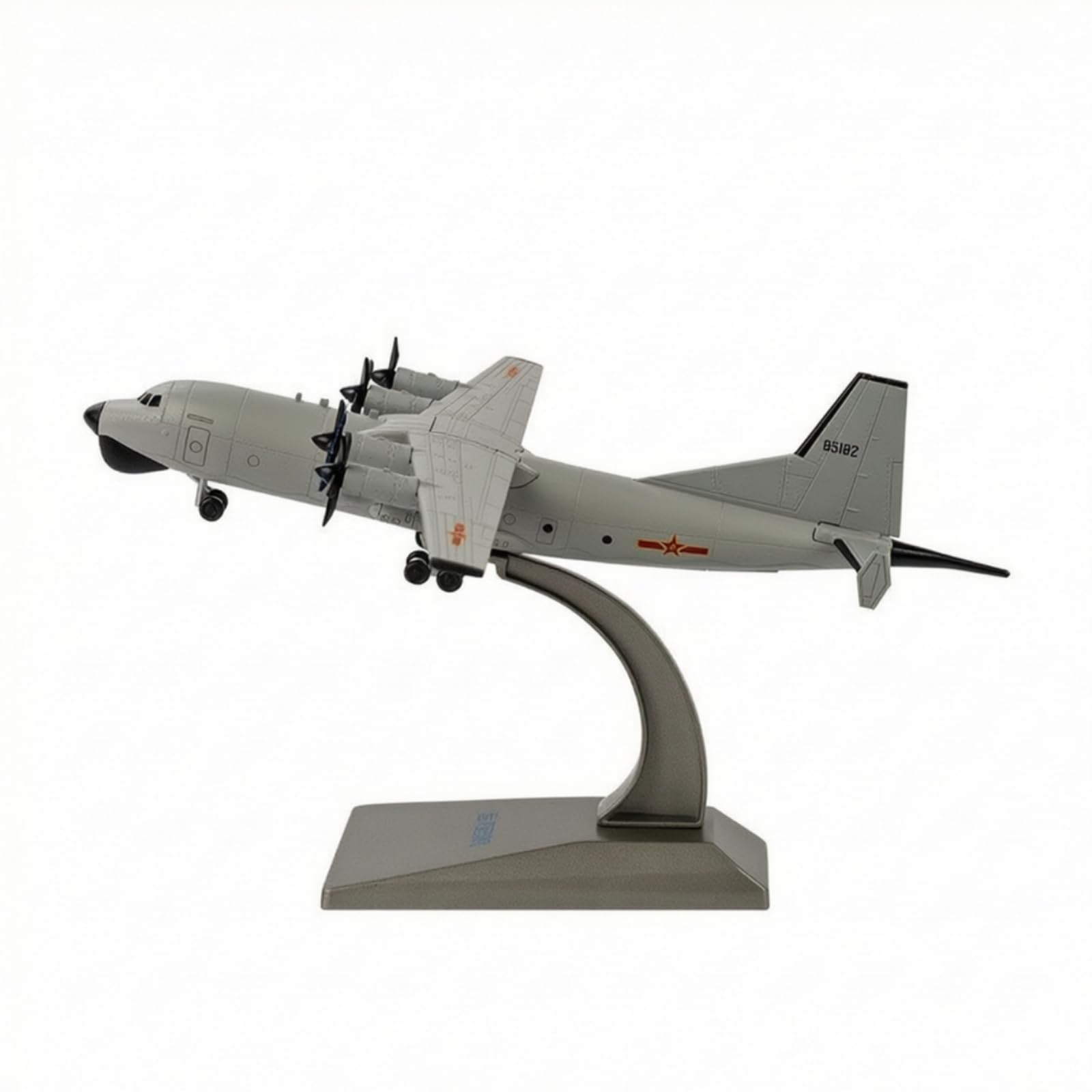 TISHITA Militärflugzeugmodell mit Ständer beweglich fertiges Modellflugzeug mit Ständer kompakt fertigmodell für Sammler, Luftfahrtenthusiasten, Vitrine, Büro