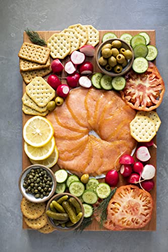 Hardwood Cold Smoked Norwegian Salmon Party Platter From Blue Circle Foods | Ready To Eat Smoked Salmon, Perfect For Entertaining, Responsibly Sourced (5 Packs/ 3.75 Lbs) #TOP3
