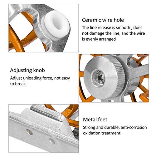 Mulinello da pesca a mosca, portatile in lega di