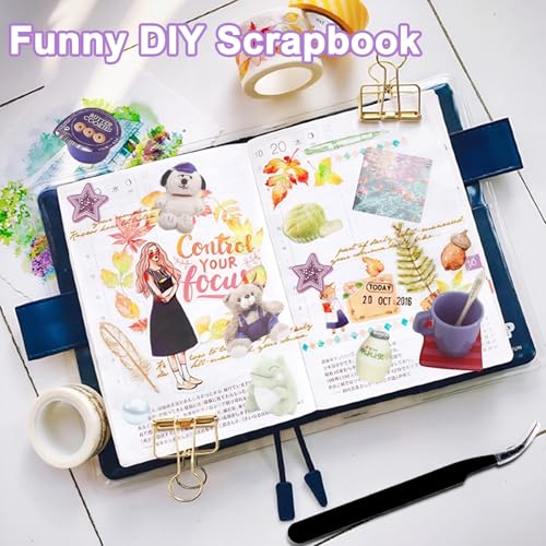 Image of 800Pcs Cute Scrapbook Stickers Travel Japanese Sticker Book for Adult Kawaii Korean Stickers for Journaling Heisei Retro Aesthetic Sticker Bulk Manga Style Decor for DIY Crafts Junk Journal Gifts Sea