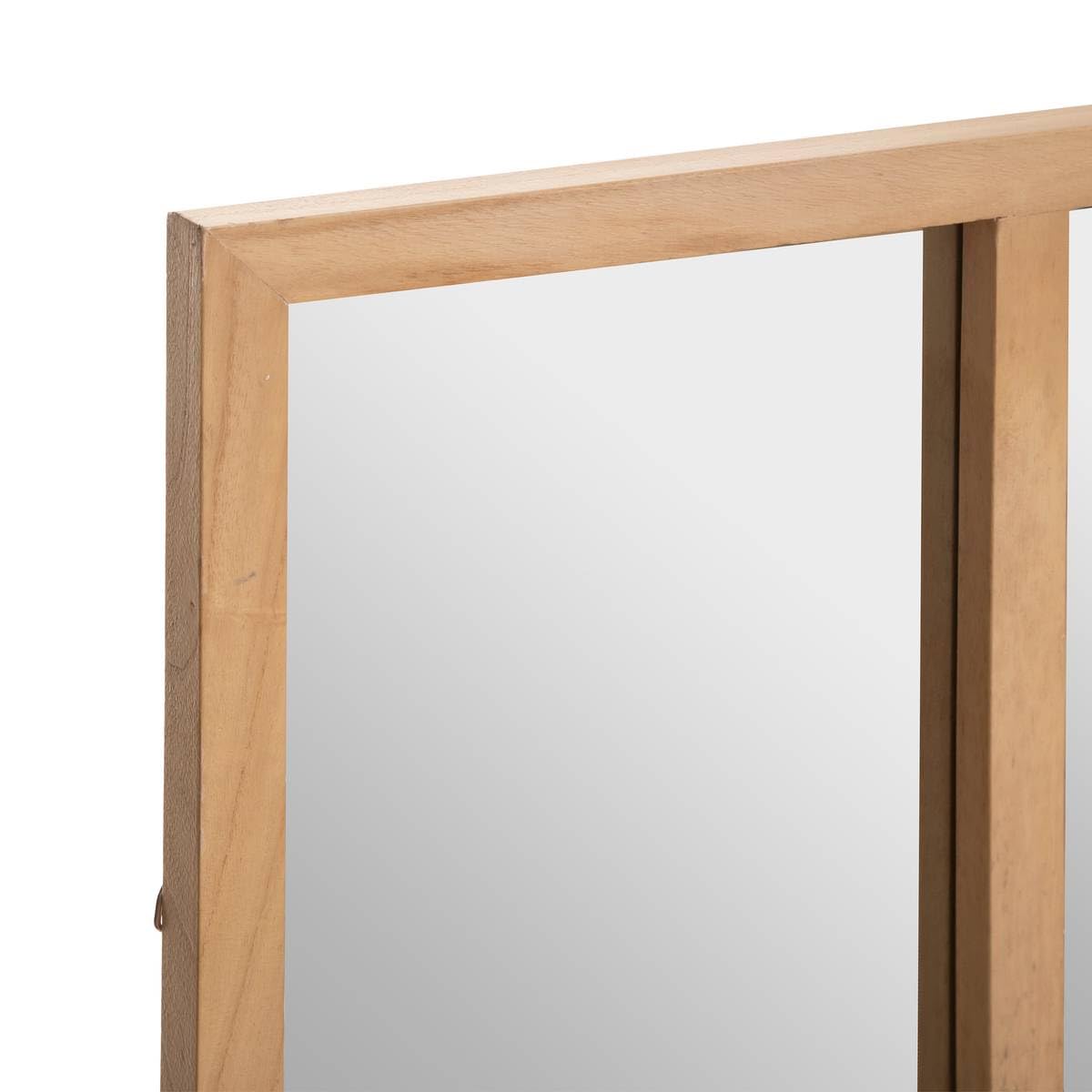 Atmosphera - Miroir d'atelier Nae - Bois 116x76 cm
