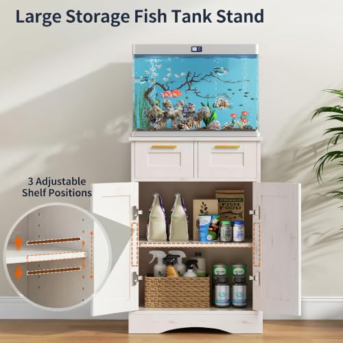 Image of 5-10 Gallon Fish Tank Stand, Aquarium Cabinet Stand