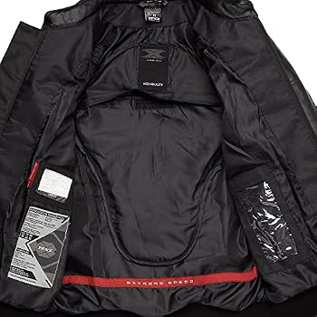 Jaqueta de Couro Motoqueiro Texx Cyberdog Masculina Preta, Jaqueta