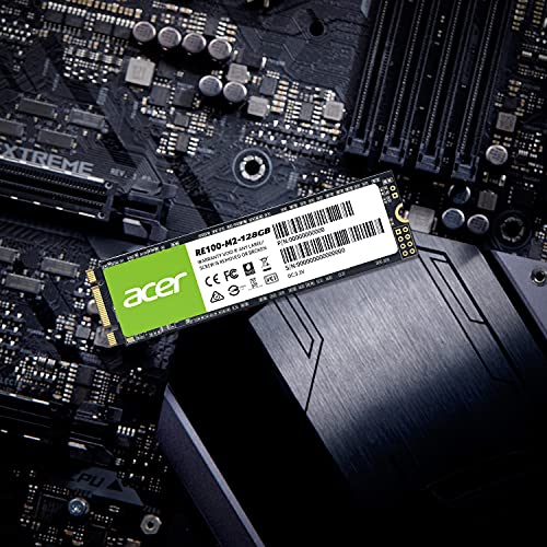 Image of Acer FA100 128GB PCIe Gen3 x4 NVMe 3D NAND SSD M.2 Internal SSD-950MB /s R, 650MB /s W Speed