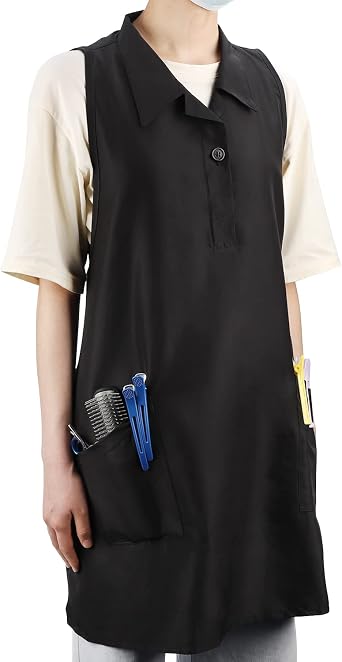 Segbeauty Hairdresser Apron, Professional Salon SPA Hair Stylist Vest Cosmetology Apron Pet Groomer Work Clothes