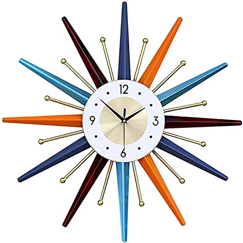 Horloge murale montre à billes colorée style rétro chic pour mur blanc - 2