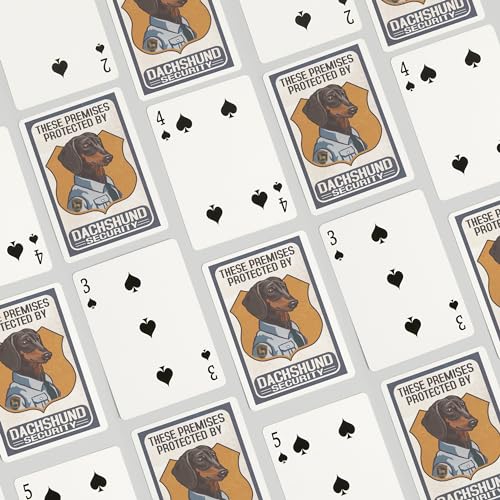 Lantern Press Baraja de Póker con Diseño de Perro Dachshund miniatura 4