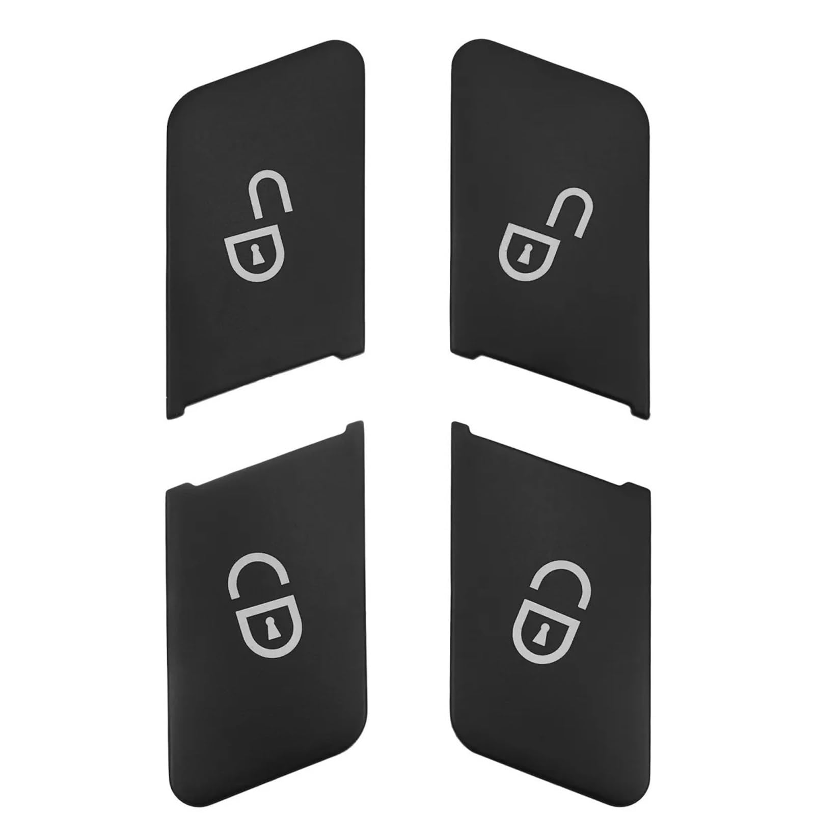 Button Sticker Compatible with Benz for C Class for W204 for W212 W176 Car Door Lock Unlock Button Switch Sequins Cover Trim Stickers(Black)