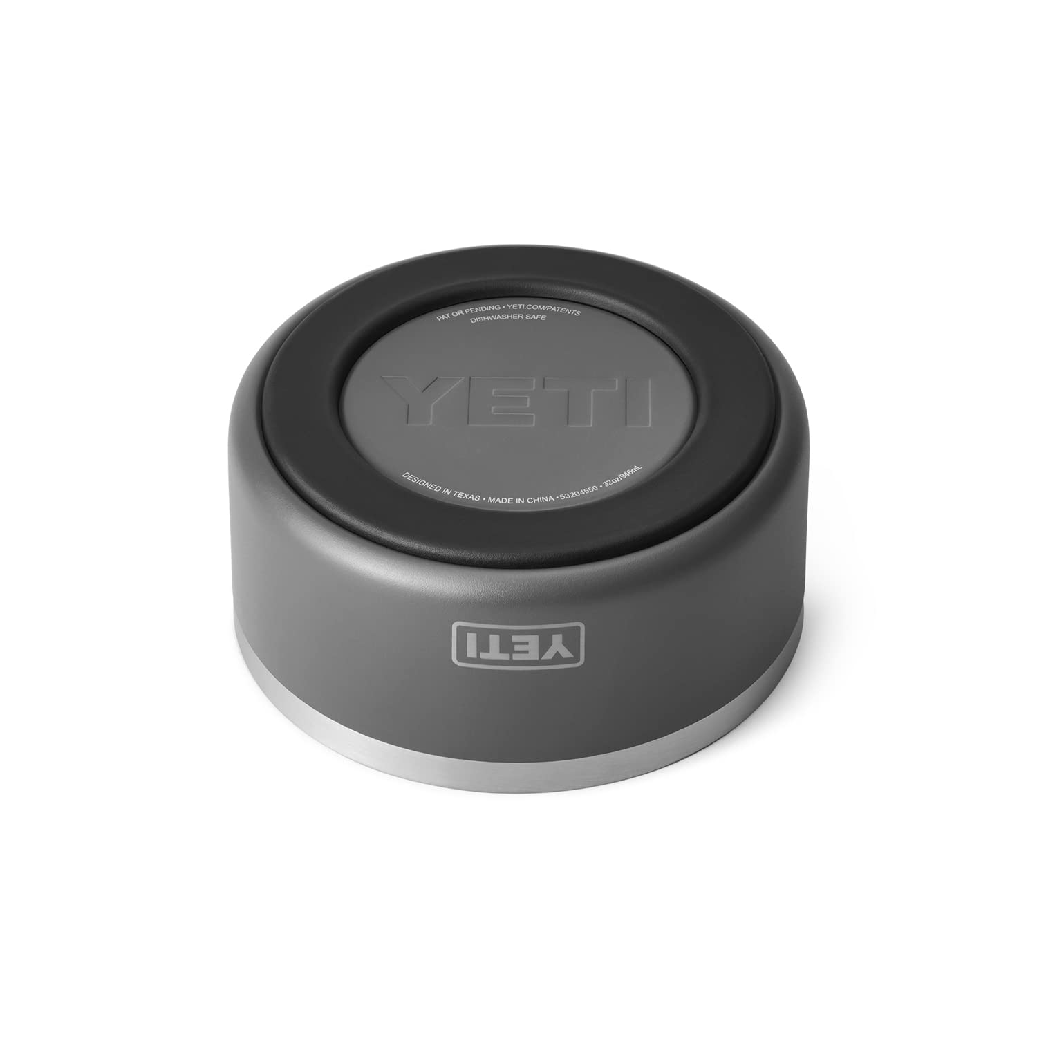 YETI Boomer 4 Hundenapf aus Edelstahl, rutschfest, fasst 907 g, Anthrazit