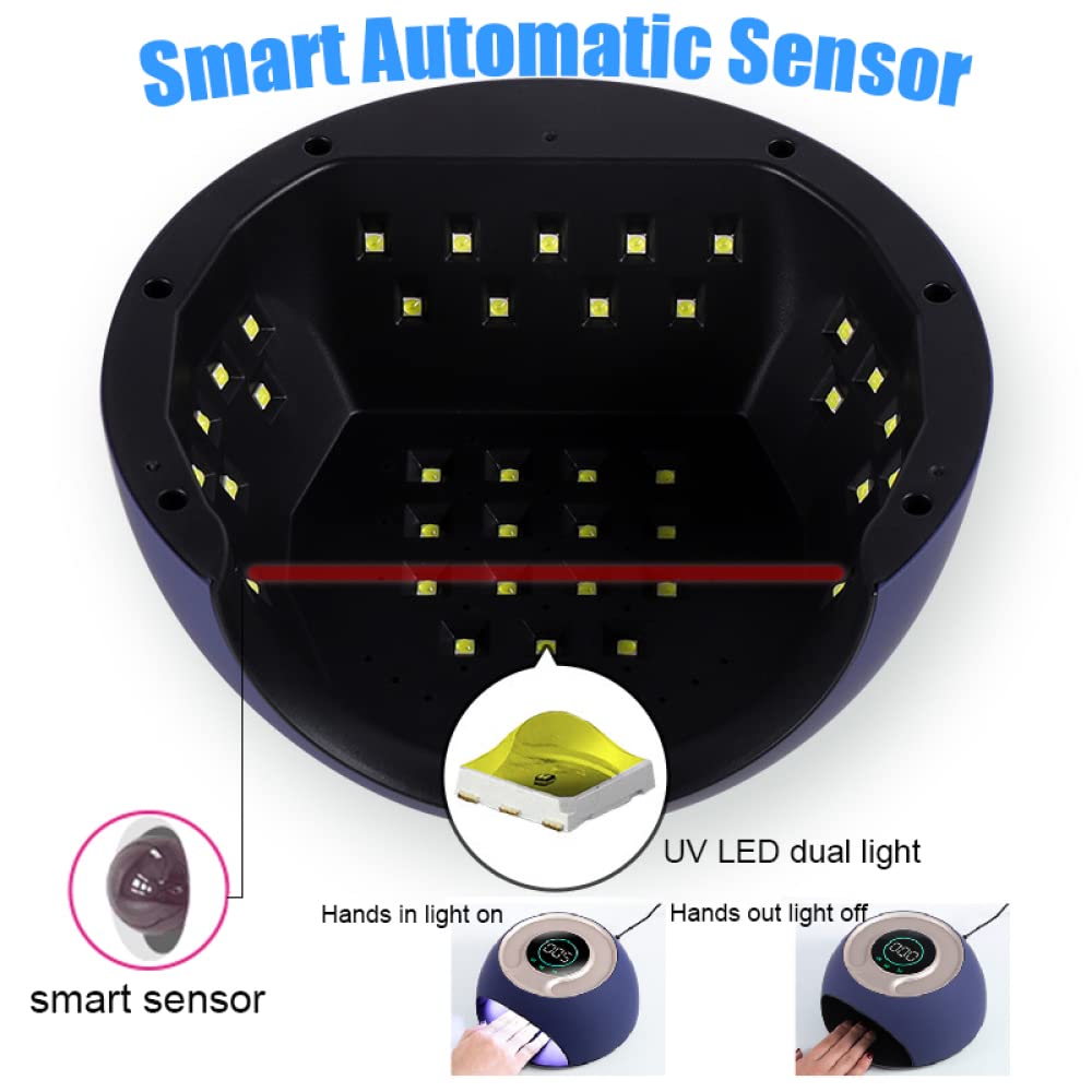 AAPIE Nagellampe Maniküre-Phototherapie-Maschine mit Sensor 3 Timer LED-Nagellampe zum Aushärten Aller Gel-Nagel-UV-Lampen-Nageltrockner-Maschine