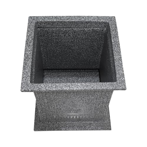 Image of Harshdeep Tulasi Pots for Home - Indoor Outdoor Balcony Garden Decorative Roto Molded UV Resistant Light Weight Unbreakable Flower Pot (Gray Stone)