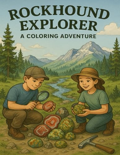 Rockhound Explorer: A Kids Coloring Adventure About Rocks, Crystals & Fossils | Fun STEM Learning Book for Ages 4–10 | Educational Earth Science ... and fossils with 50+ fun pages of coloring.