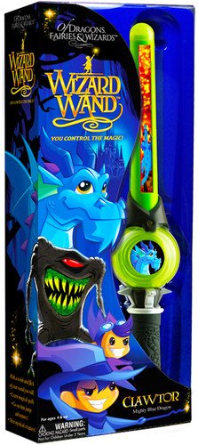 Of Dragons, Fairies, and Wizards Clawtor Hand Held Wand, Green