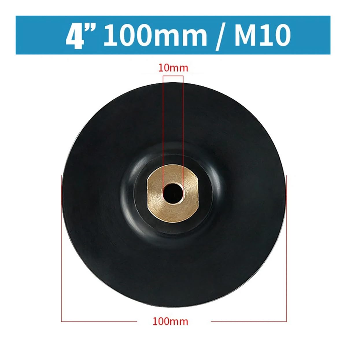 Supporto per Disco Abrasivo per Lucidatura In Gomma per Smerigliatrice Angolare M14 Platorello Abrasivo Autoadesivo per Smerigliatura 3 Pollici Resistente e Facile da Usare