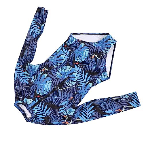 Fato de Banho de Surfe, Fato de Banho Feminino de Uma Peça Manga Comprida Manga Comprida Estampado d