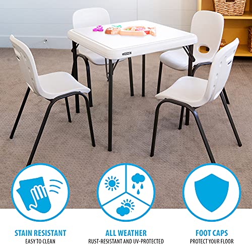 Image of LIFETIME 80385 Kids Stacking Chair, Almond