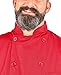 Red Lightweight Long Sleeve Chef Coat