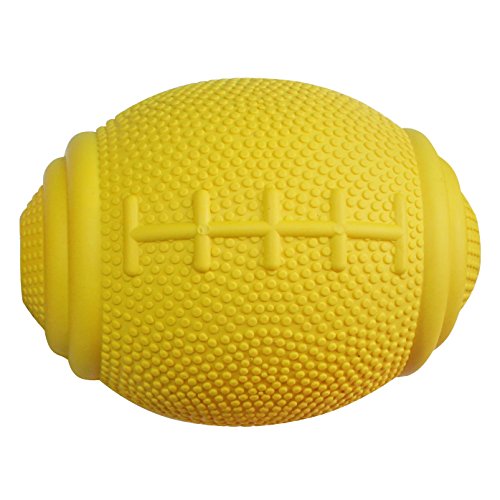 PlayfulSpirit Tricky Treat Rugbyball: Hundeleckerli-Dispenser - Hervorragend zur Angstlinderung und zum Ausbrechen aus Langeweile, Spaßiges Spielzeug zum Apportieren für die Welpenerziehung