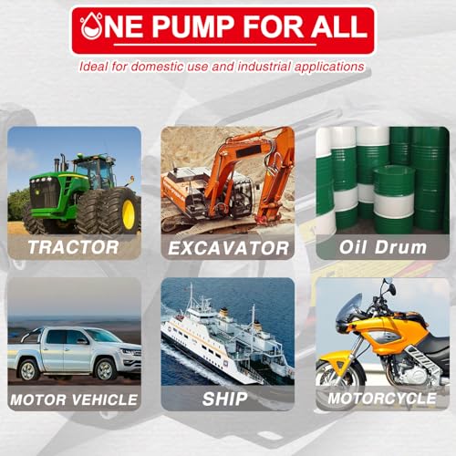 Image of TRUPOW 12V DC 10GPM Self-priming Heavy-duty Gasoline Fuel Oil Transfer Pump with Explosion-proof for Gasoline Diesel Kerosene & More