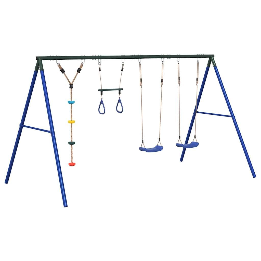 Juego de exterior con columpios Trapecio y columpio de disco