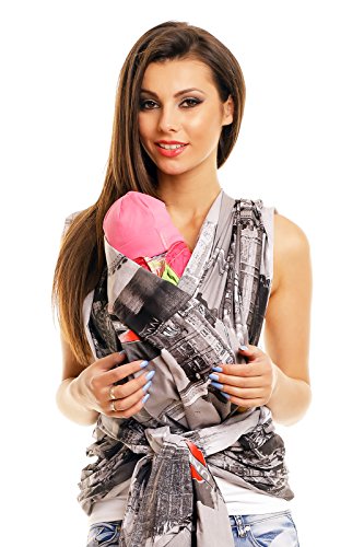 Babydraagdoek baby draagdoek buikdrager babydrager met het motief van de stad London