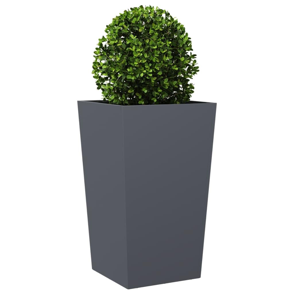 Macetero alto de acero galvanizado, macetas altas para plantas macetas, jardinera de patio, maceta de exterior, jardinera de exterior, para Fiardino, Patio, plantas de interior, acero