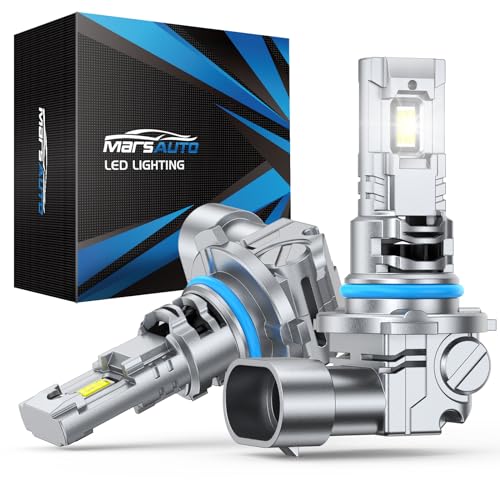 Image of Marsauto HB3 Bulbs with 9005, 36,000LM, LED Canbus Ready, Super Bright Front Bulbs, 9005 Fog Light with Turbo Fan, Long Lifespan, Pack of 2