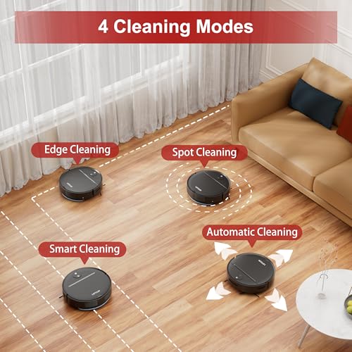 Image of Robot Vacuum and Mop Combo with 4000Pa Suction, APP /Voice /Remote Control, Robotic Vacuums with Personalized Adjustment Setting, Self-Charging, Obstacle Avoidance, Smart Home Robot Aspiradora