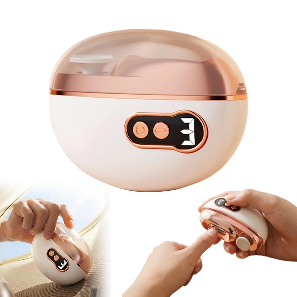 Electric Nail Clippers, 2026 Upgrade Rechargeable Automatic Electric Nail Trimmer, Three-Speed Adjustment Electric Toe Nail Clippers Nail Cutter with Light &amp; Clip Storage for Seniors Adults (White)