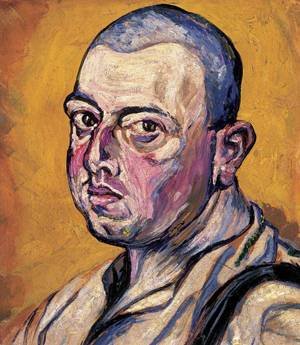 Peinture à l'huile haut de gamme Hugo Scheiber Self-Portrait chef-d'œuvre de 30x36 pouces