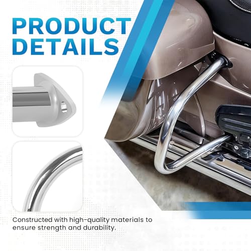 CHIFUN Barras de Protección para Indian Chief Chieftain Springfield Roadmaster Dark Horse 2014-2025, Acero, Barras Laterales Traseras para Maletas de Motocicleta (Cromo) miniatura 3