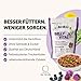 BugBell 800g BellyVital - Premium Trockenfutter mit Insekten - Fettreduziertes Trockenfutter für Hunde - Verdauung & Darmflora mit Präbiotika - Hundefutter trocken mit Löwenzahn