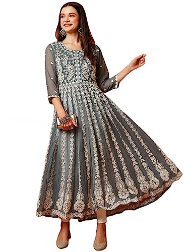 Image of ANNI DESIGNER Women's Georgette Regular Fit Kurta