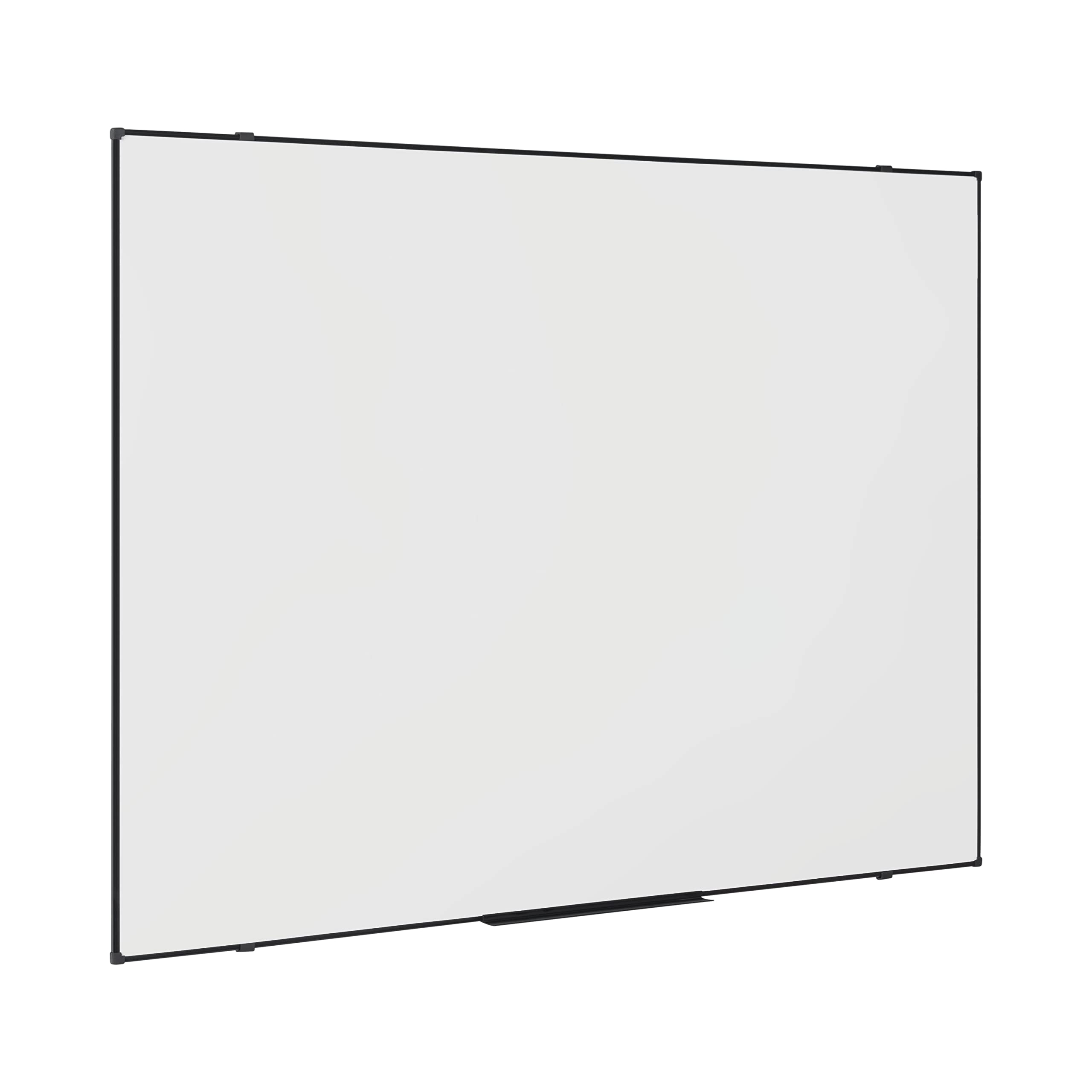 Economy Pizarra Blanca Magnética, 120 x 90 cm, Superficie de Acero Lacado en Seco, Marco de Tech Alloy Negro