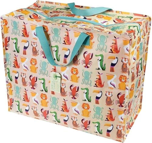 Rex London Colourful Creatures Sac réutilisable en Plastique 70 l