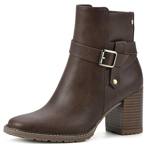 WHITE MOUNTAIN Livid Bottine Femme talon stable anti-douleur
