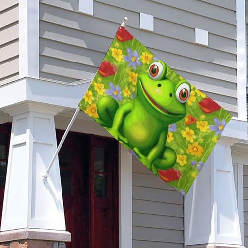 Drapeau de maison grenouille extérieur : fini la déco décolorée - 4