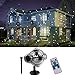 Lxn Luces de proyección navideñas, Luces LED móviles de proyección de Paisaje para Nevadas, Luces de proyección giratorias de Copos de Nieve,focos Interiores y Exteriores para Decorar la iluminación