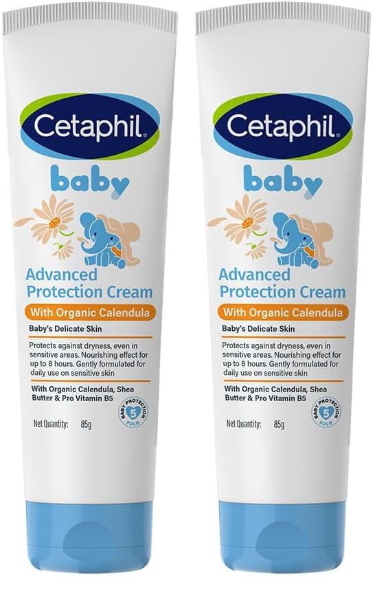Cetaphil Baby Cream, Face & Body Moisturizing Cream | Advance Protection | Gentle & Soft with Organic Calendula 85gm (Pack of 2)-image-40