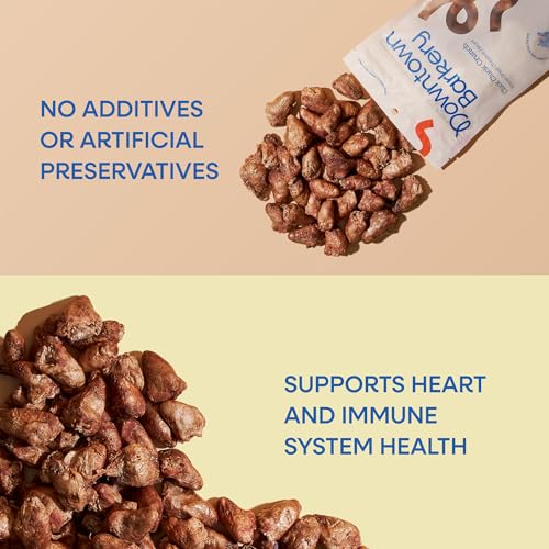 Downtown Barkery Freeze Dried Canine Treats – Single Ingredient, Low Calorie Canine Treats Wealthy in Nutritional vitamins and Minerals – All Pure Canine Treats – Freeze Dried Hen Hearts for Canine, 1 Oz Downtown Barkery Freeze Dried Canine Treats – Single Ingredient, Low Calorie Canine Treats Wealthy in Nutritional vitamins and Minerals – All Pure Canine Treats – Freeze Dried Hen Hearts for Canine, 1 Oz